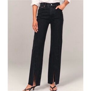 Abercrombie & Fitch Black High Rise Women Jeans